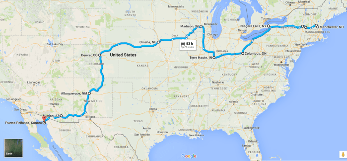 2015 Cross country road trip