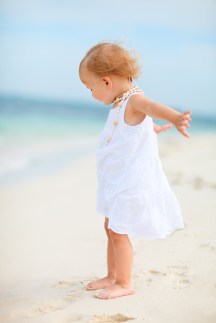 baby at the beach